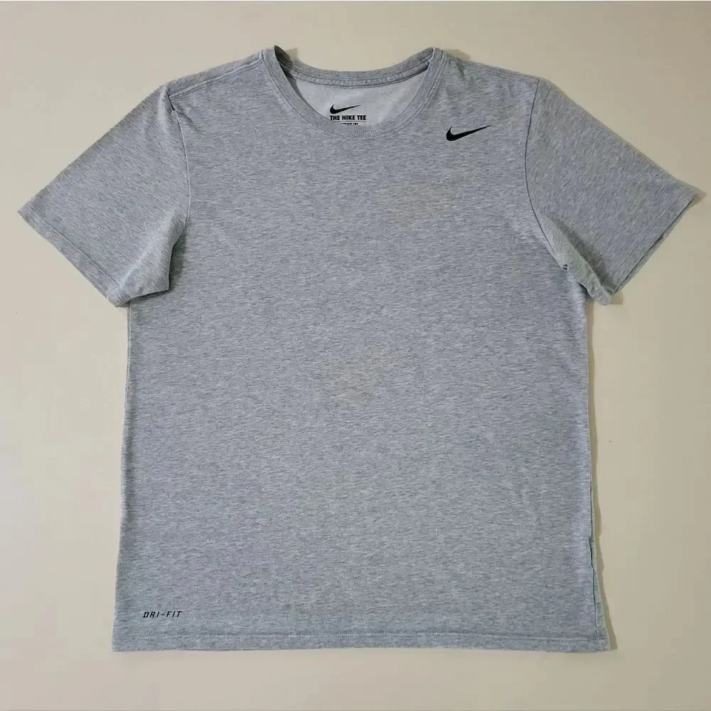Nike Men's Gray Dri-FIT Short Sleeve T-shirt